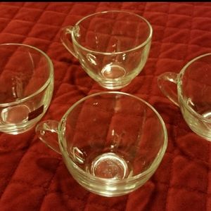 Arcoroc France Glass Cup Set of Four